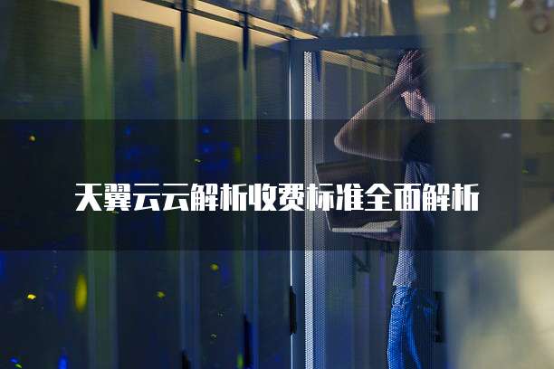 天翼云云解析收费标准全面解析