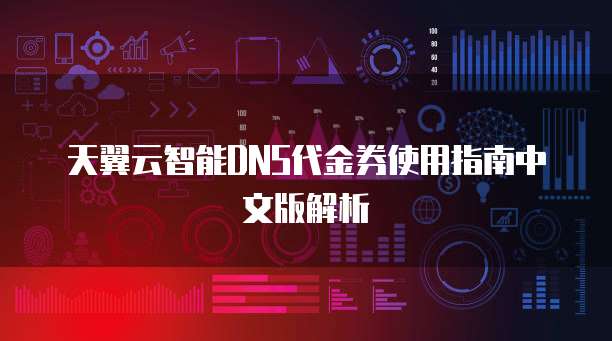 天翼云智能DNS代金券使用指南中文版解析