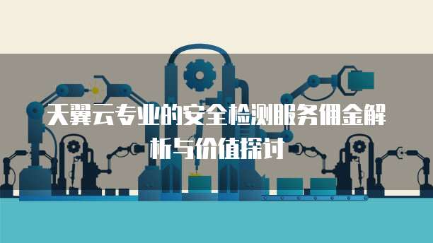 天翼云专业的安全检测服务佣金解析与价值探讨