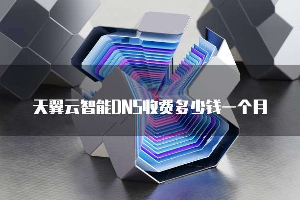 天翼云智能DNS收费多少钱一个月