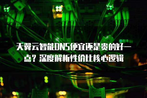 天翼云智能DNS便宜还是贵的好一点?深度解析性价比核心逻辑