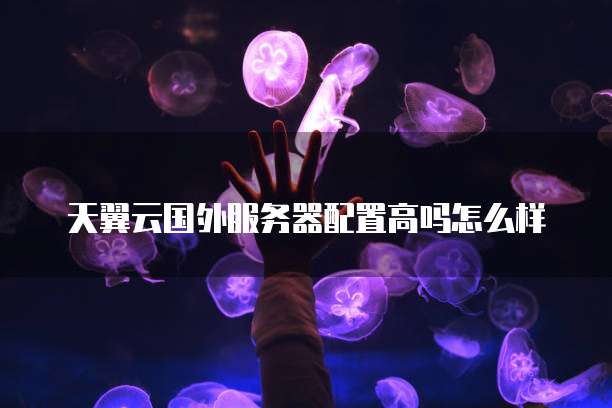 天翼云国外服务器配置高吗怎么样