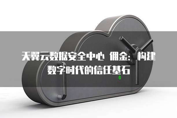 天翼云数据安全中心 佣金:构建数字时代的信任基石