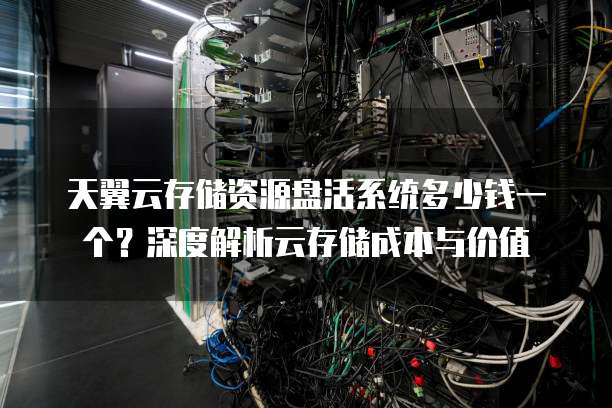 天翼云存储资源盘活系统多少钱一个?深度解析云存储成本与价值