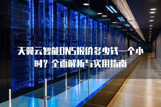天翼云智能DNS报价多少钱一个小时?全面解析与实用指南