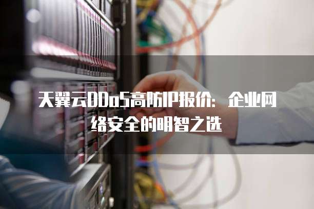 天翼云DDoS高防IP报价:企业网络安全的明智之选