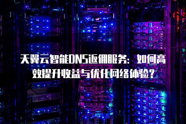 天翼云智能DNS返佣服务:如何高效提升收益与优化网络体验?