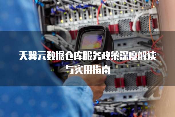 天翼云数据仓库服务政策深度解读与实用指南