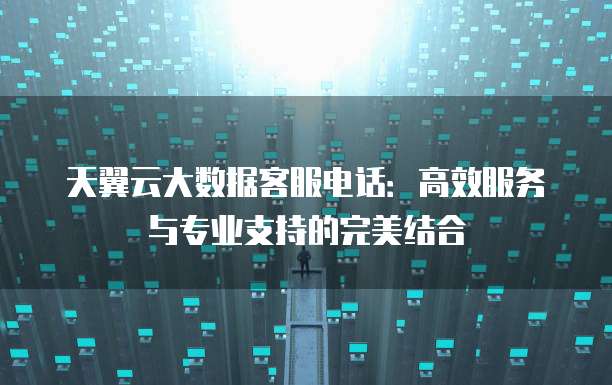 天翼云大数据客服电话:高效服务与专业支持的完美结合