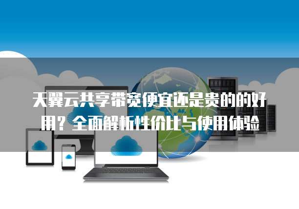 天翼云共享带宽便宜还是贵的的好用?全面解析性价比与使用体验