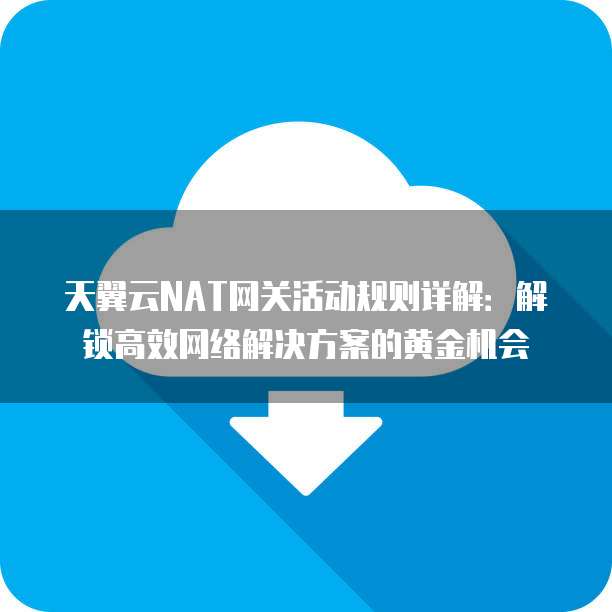 天翼云NAT网关活动规则详解:解锁高效网络解决方案的黄金机会
