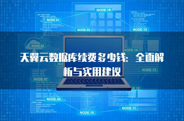 天翼云数据库续费多少钱:全面解析与实用建议