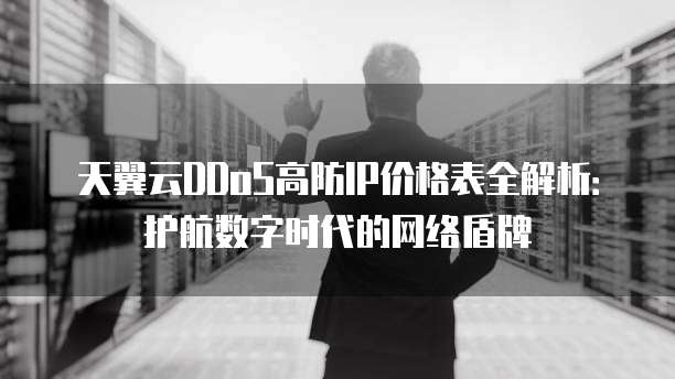 天翼云DDoS高防IP价格表全解析:护航数字时代的网络盾牌
