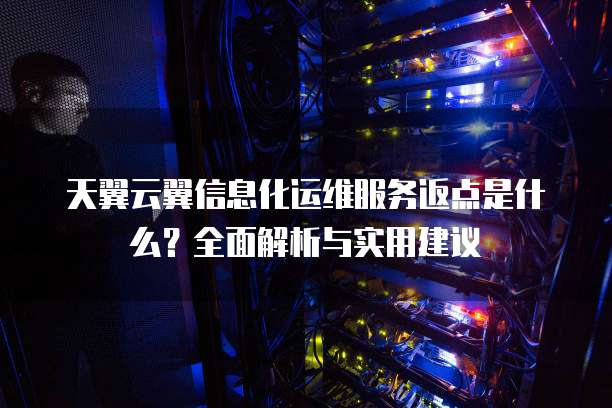 天翼云翼信息化运维服务返点是什么？全面解析与实用建议