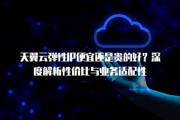 天翼云弹性IP便宜还是贵的好?深度解析性价比与业务适配性