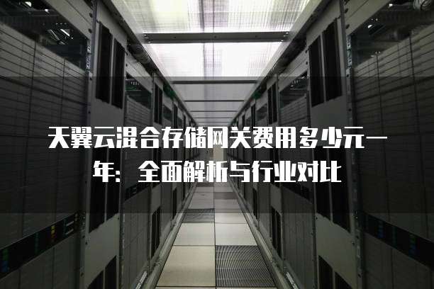 天翼云混合存储网关费用多少元一年：全面解析与行业对比