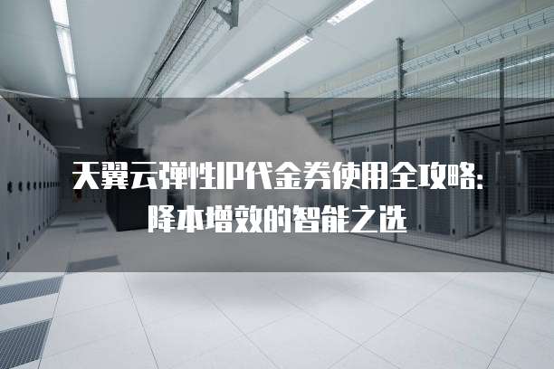 天翼云弹性IP代金券使用全攻略:降本增效的智能之选