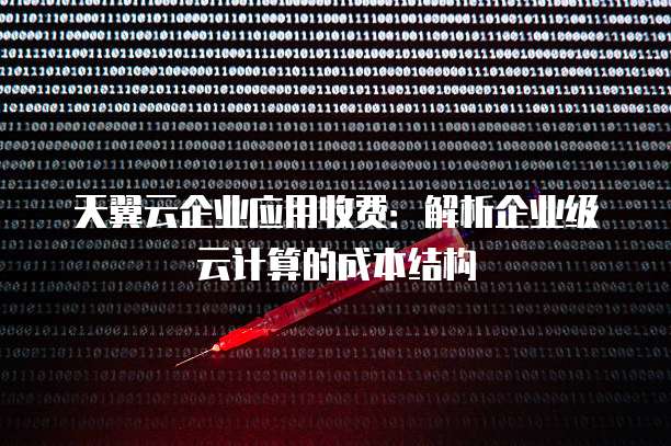 天翼云企业应用收费:解析企业级云计算的成本结构