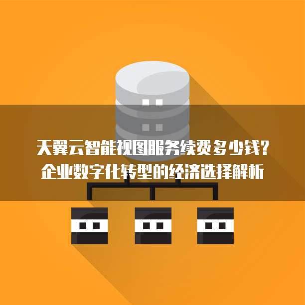 天翼云智能视图服务续费多少钱?企业数字化转型的经济选择解析