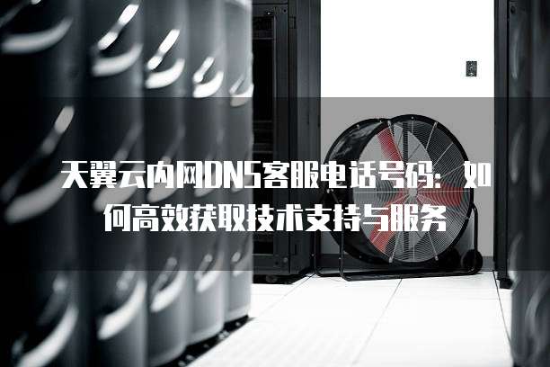 天翼云内网DNS客服电话号码:如何高效获取技术支持与服务