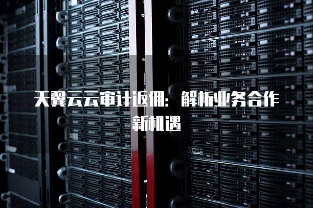 天翼云云审计返佣:解析业务合作新机遇