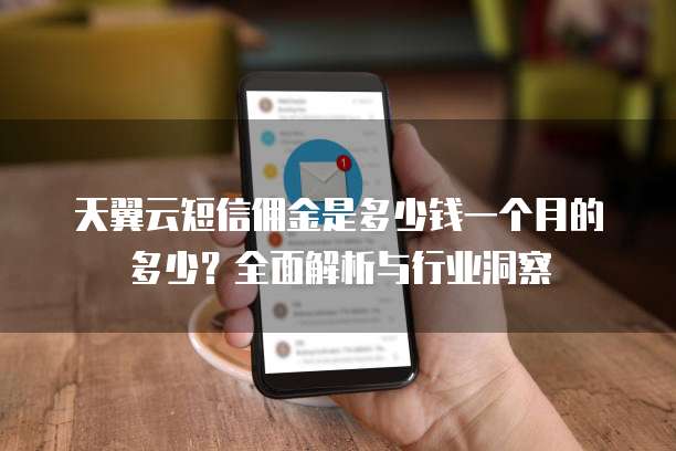 天翼云短信佣金是多少钱一个月的多少?全面解析与行业洞察