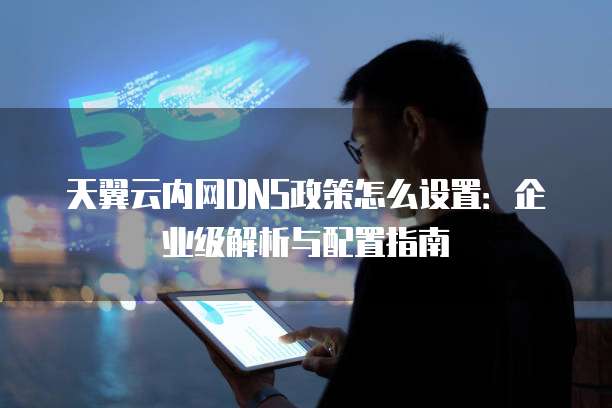 天翼云内网DNS政策怎么设置：企业级解析与配置指南