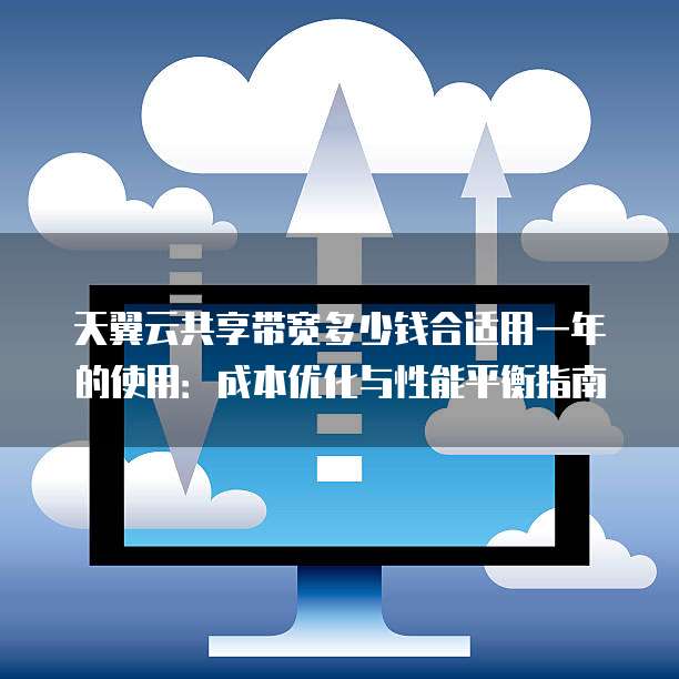 天翼云共享带宽多少钱合适用一年的使用：成本优化与性能平衡指南