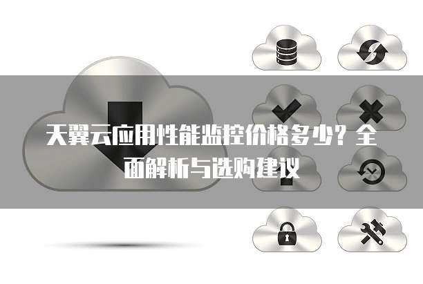 天翼云应用性能监控价格多少?全面解析与选购建议