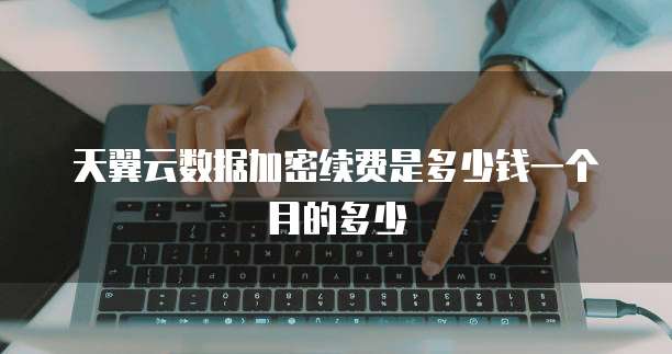 天翼云数据加密续费是多少钱一个月的多少