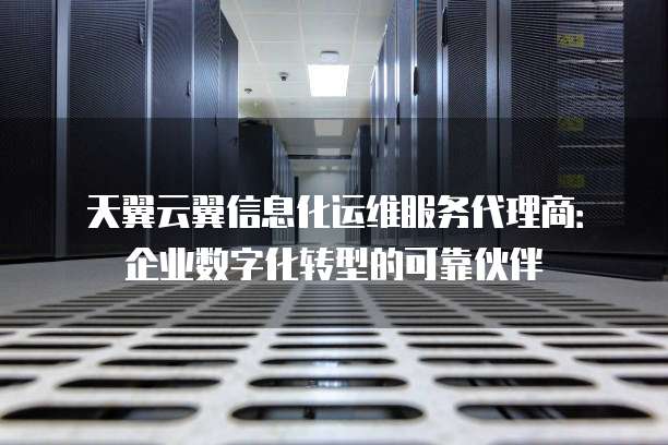 天翼云翼信息化运维服务代理商:企业数字化转型的可靠伙伴