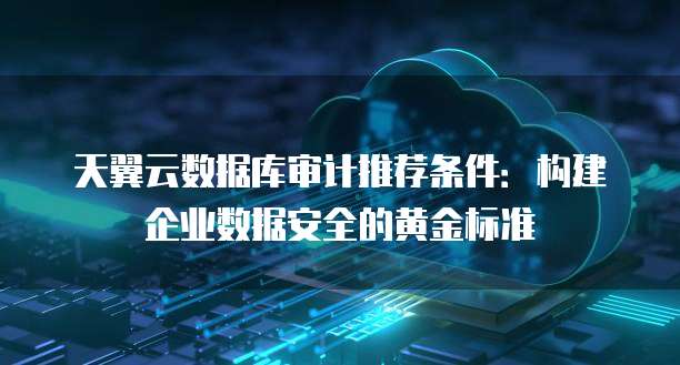 天翼云数据库审计推荐条件:构建企业数据安全的黄金标准