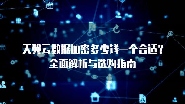 天翼云数据加密多少钱一个合适？全面解析与选购指南