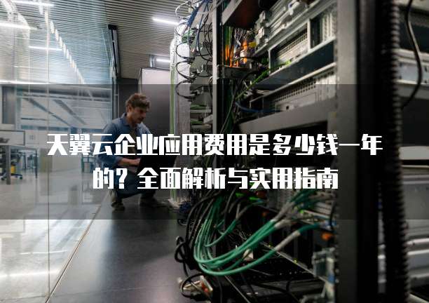 天翼云企业应用费用是多少钱一年的?全面解析与实用指南
