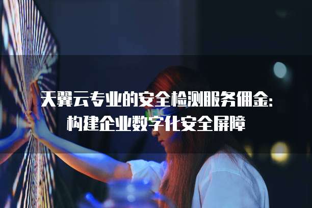 天翼云专业的安全检测服务佣金:构建企业数字化安全屏障