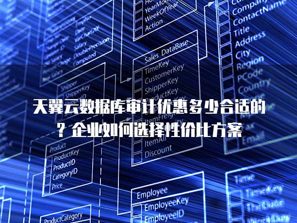 天翼云数据库审计优惠多少合适的?企业如何选择性价比方案