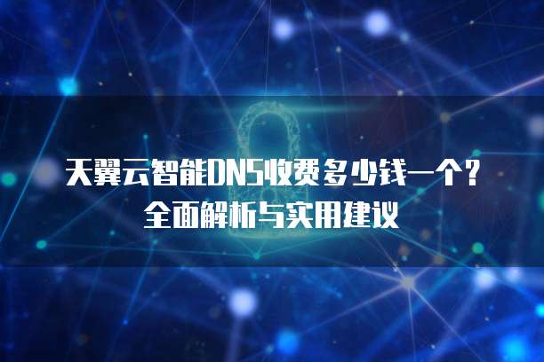 天翼云智能DNS收费多少钱一个?全面解析与实用建议