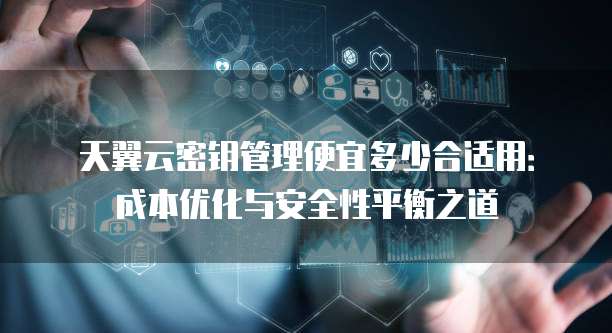 天翼云密钥管理便宜多少合适用:成本优化与安全性平衡之道