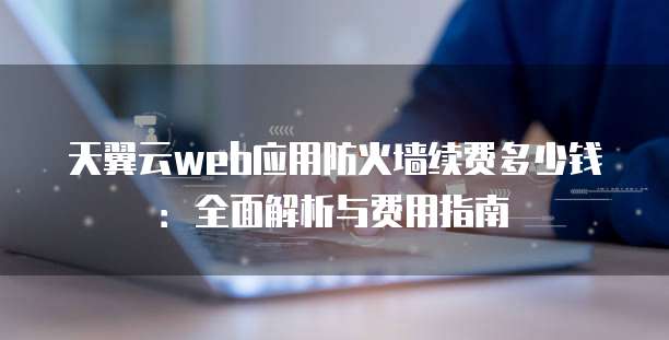 天翼云web应用防火墙续费多少钱:全面解析与费用指南