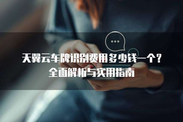 天翼云车牌识别费用多少钱一个?全面解析与实用指南