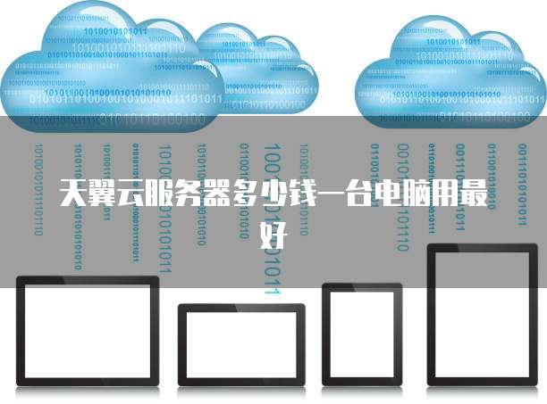 天翼云服务器多少钱一台电脑用最好