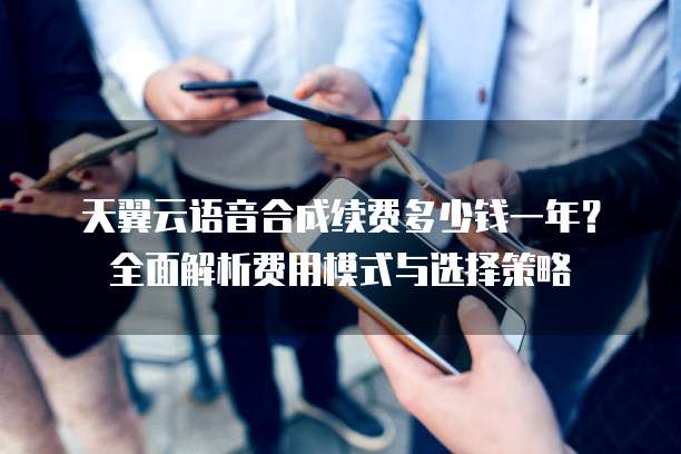 天翼云语音合成续费多少钱一年？全面解析费用模式与选择策略
