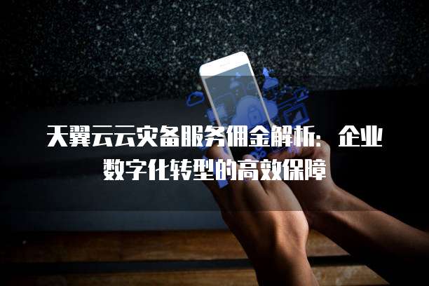 天翼云云灾备服务佣金解析:企业数字化转型的高效保障