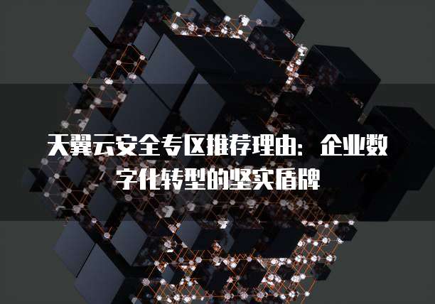 天翼云安全专区推荐理由:企业数字化转型的坚实盾牌