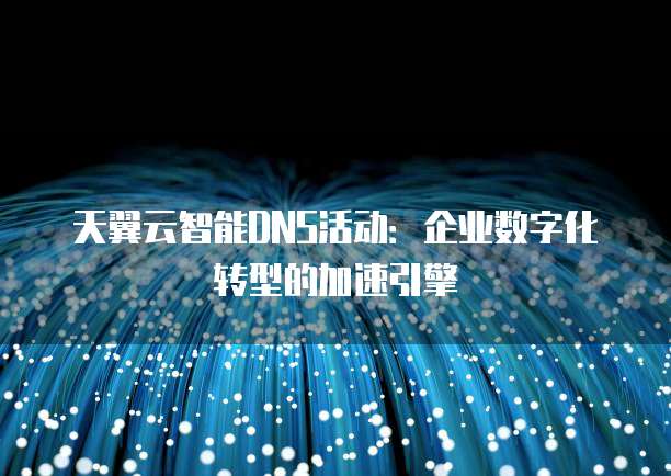 天翼云智能DNS活动:企业数字化转型的加速引擎