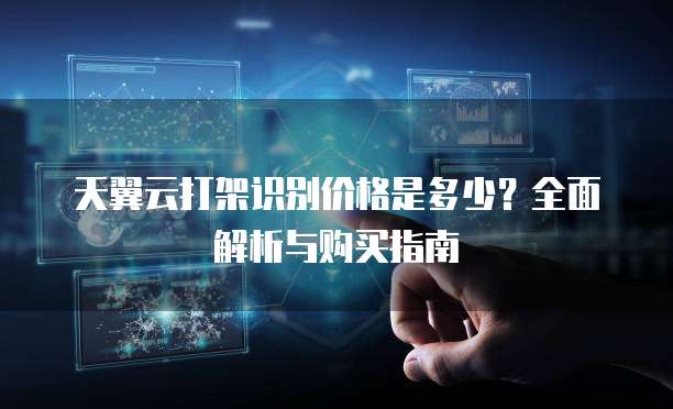 天翼云打架识别价格是多少?全面解析与购买指南