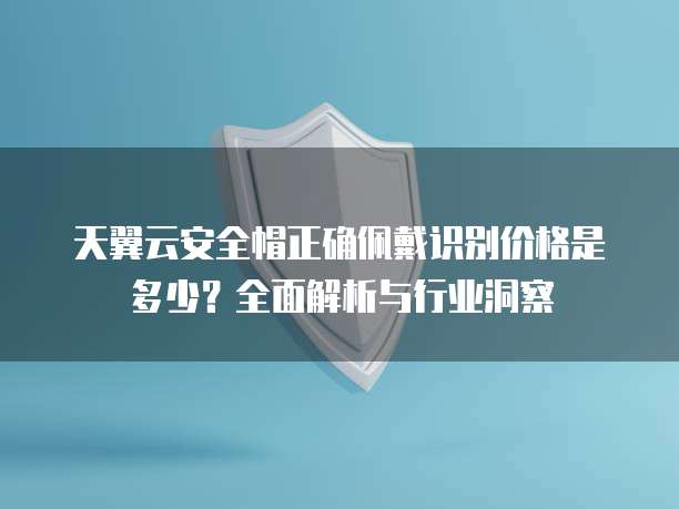 天翼云安全帽正确佩戴识别价格是多少?全面解析与行业洞察