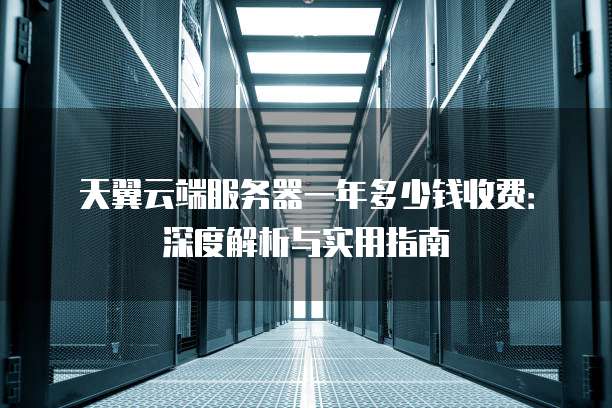 天翼云端服务器一年多少钱收费:深度解析与实用指南