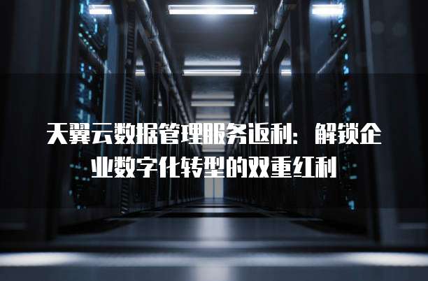 天翼云数据管理服务返利:解锁企业数字化转型的双重红利