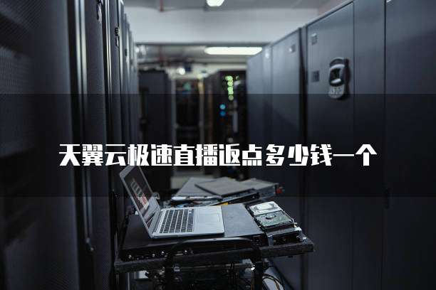 天翼云极速直播返点多少钱一个